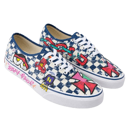 Graffiti Vans- Checkerboard