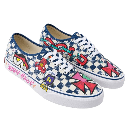 Graffiti Vans- Checkerboard
