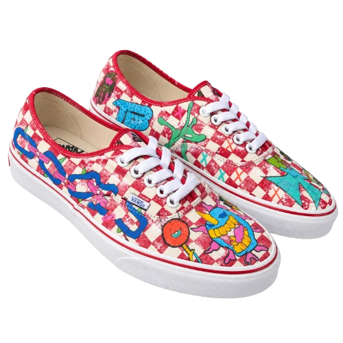 Graffiti Vans- Checkerboard